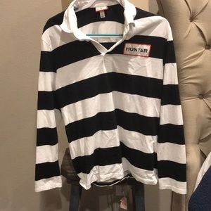 Striped collared hunter shirt